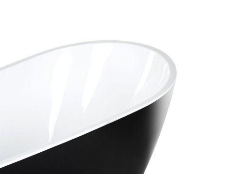 Wanna wolnostojąca 170 x 78 cm czarna SOLARTE