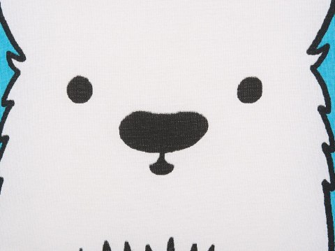 2 bawełniane poduszki dla dzieci miś 45 x 45 cm niebieskie WARANASI