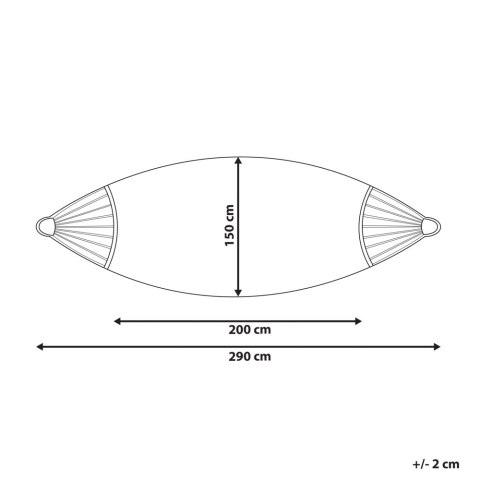 Hamak ROCCA Bawełna Jasnoszary