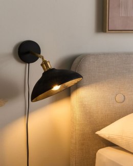 Lampa ścienna YERALA Regulowana Drewno mango Czarny Lumarko!