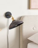 Lampa ścienna YERALA Regulowana Drewno mango Czarny Lumarko!