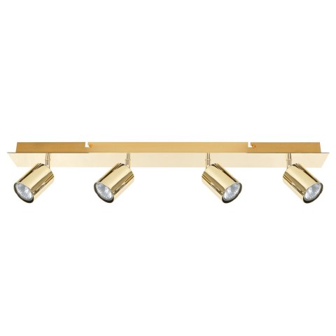 Lampa spot 4-punktowa TIGRIS Regulowana Metal Złoty