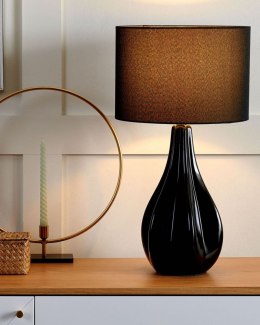 Lampa stołowa SANTEE Porcelana Czarny Lumarko!