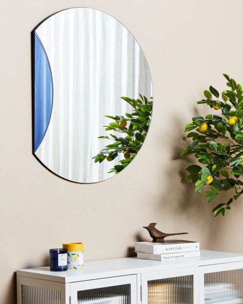 Lustro ścienne CAMBRAI 80 cm 70 cm Niebieski