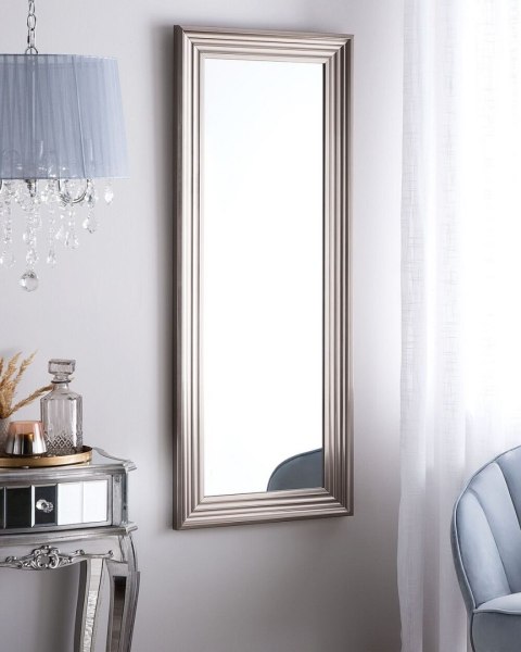 Lustro ścienne CHATAIN 50 cm 130 cm Srebrny