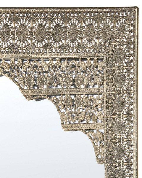 Lustro ścienne PALI 60 cm 90 cm Metal Złoty