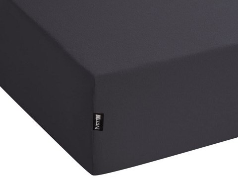 Prześcieradło z gumką HOFUF Bawełna 90x200 cm Czarny