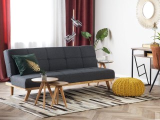 Sofa rozkładana ciemnoszara FROYA