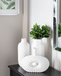 Wazon dekoracyjny XANTHOS Kamionka 32 cm Biały Lumarko!
