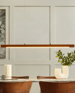 Lampa wisząca LED STEWARTS Drewno Ciemnobrązowy Lumarko!