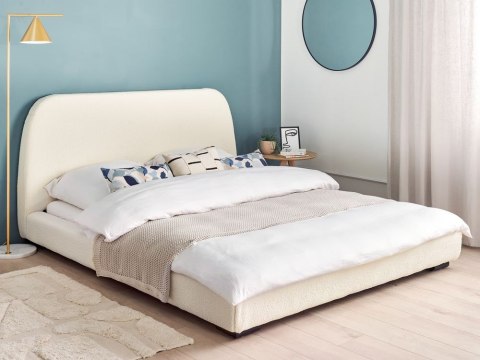 Łóżko wodne Boucle ROISEL 160 x 200 cm Kremowy