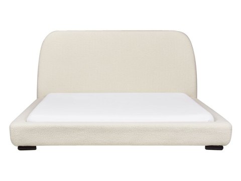 Łóżko wodne Boucle ROISEL 160 x 200 cm Kremowy
