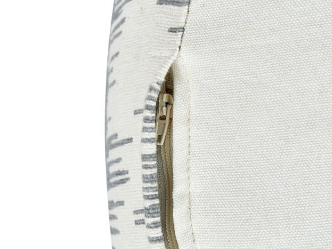 Puf 50 x 30 cm biało-szary KAWAI