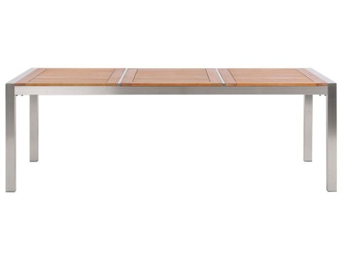 Stół ogrodowy eukaliptus 220 x 100 cm jasne drewno GROSSETO