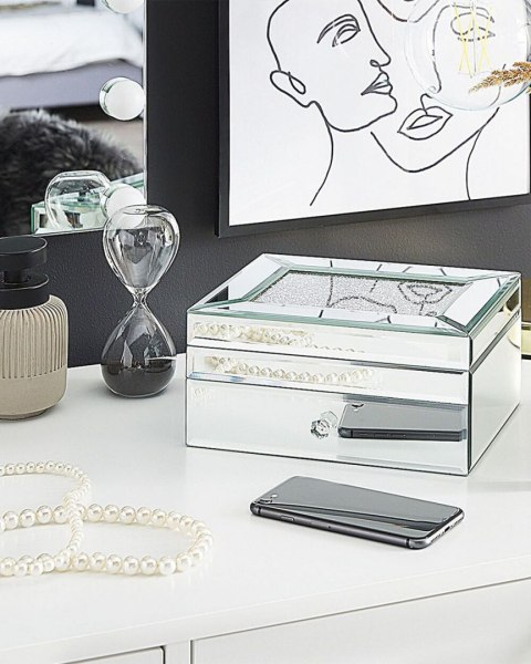 Szkatułka na biżuterię srebrna KOFI