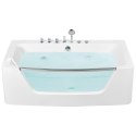 Wanna z hydromasażem 170 x 85 cm biała BARRANCA Lumarko!