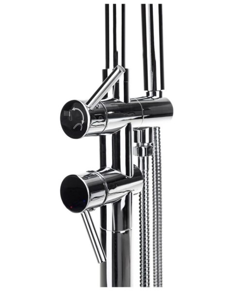 Bateria wannowa wolnostojąca TUGELA Srebrny