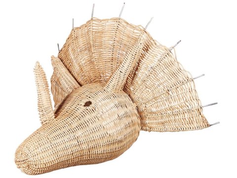 Dekoracja ścienna Dinozaur BIOKO Rattan Naturalny 44 cm