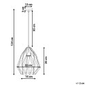 Lampa wisząca MAGRA Metal Czarny Lumarko!