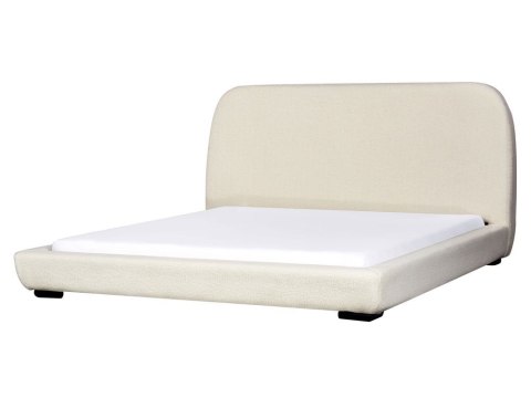 Łóżko wodne Boucle ROISEL 180 x 200 cm Kremowy
