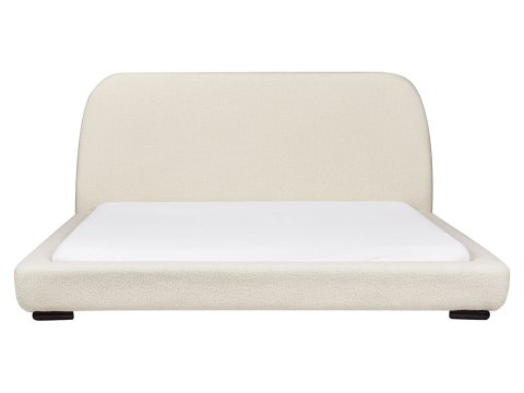Łóżko wodne Boucle ROISEL 180 x 200 cm Kremowy