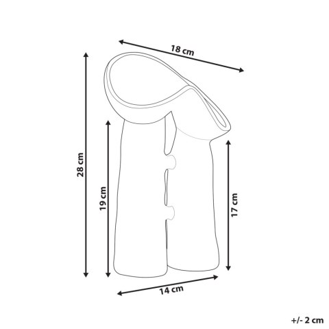 Wazon na kwiaty WATERPOPPY Kamionka 28 cm Zielony