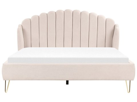 Łóżko AMBILLOU 180 x 200 cm Jasnobeżowy