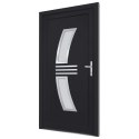  Drzwi wejściowe, antracytowe, 108x208 cm, PVC Lumarko! Lumarko!