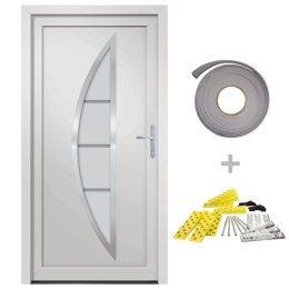  Drzwi wejściowe, białe, 108x208 cm, PVC Lumarko! Lumarko!