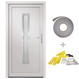  Drzwi wejściowe, białe, 88x200 cm, PVC Lumarko! Lumarko!