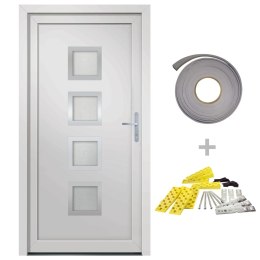  Drzwi wejściowe, białe, 98x200 cm, PVC Lumarko! Lumarko!