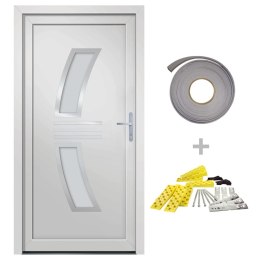  Drzwi wejściowe, białe, 98x208 cm, PVC Lumarko! Lumarko!
