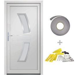  Drzwi wejściowe, białe, 98x208 cm, PVC Lumarko! Lumarko!