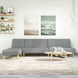  Sofa rozkładana L, jasnoszara, 255x140x70 cm, tkanina Lumarko! Lumarko!