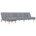 Sofa rozkładana L, jasnoszara, 255x140x70 cm, tkanina Lumarko! Lumarko!