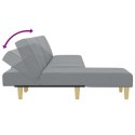 Sofa rozkładana L, jasnoszara, 255x140x70 cm, tkanina Lumarko! Lumarko!