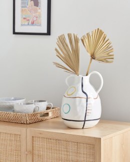 Wazon na kwiaty DORY Kamionka 28 cm Biały Lumarko!