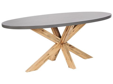 Zestaw ogrodowy dla 4 osób ORISTANO z poduszkami Beton Czarny