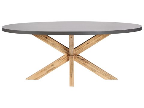 Zestaw ogrodowy dla 4 osób ORISTANO z poduszkami Beton Czarny