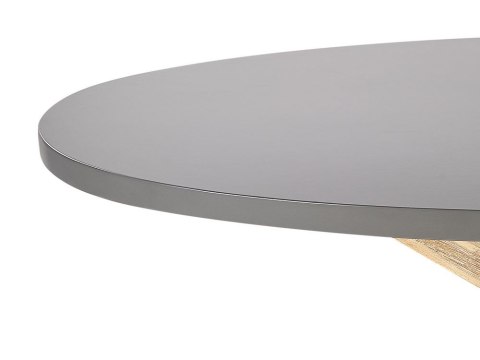 Zestaw ogrodowy dla 4 osób ORISTANO z poduszkami Beton Czarny