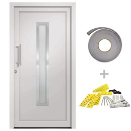  Drzwi wejściowe zewnętrzne, białe, 98 x 208 cm Lumarko! Lumarko!