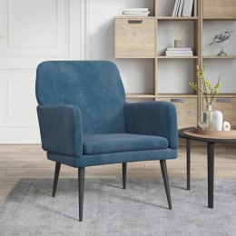  Fotel, niebieski, 62x79x79 cm, obity aksamitem Lumarko! Lumarko!