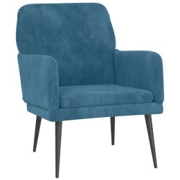  Fotel, niebieski, 62x79x79 cm, obity aksamitem Lumarko! Lumarko!