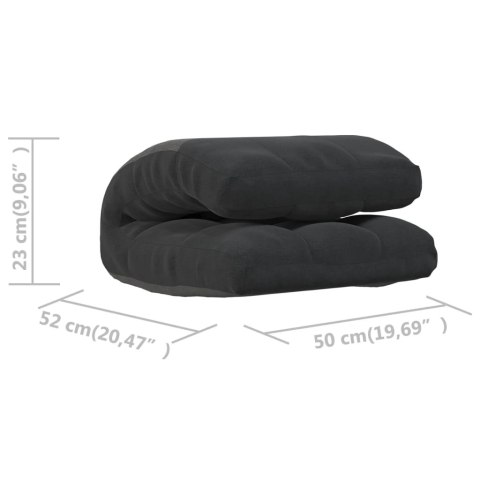  Składane krzesło podłogowe, czarne, obite tkaniną Lumarko! Lumarko!