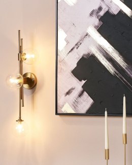 Lampa ścienna TULIJA Metal Złoty Lumarko!