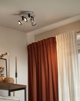 Lampa spot 3-punktowa BARO Regulowana Metal Biały Lumarko!
