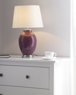 Lampa stołowa BRENTA Ceramika Purpurowy Lumarko!