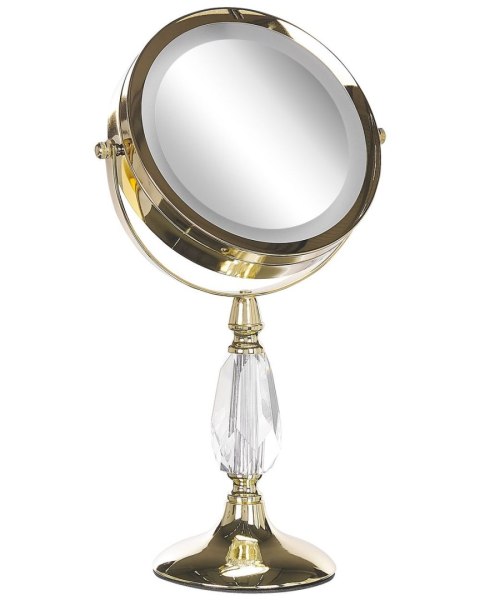 Lusterko kosmetyczne LED MAURY Złoty