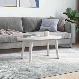 Blat stołu, biały, 80x40x2,5 cm, lite drewno sosnowe, owalny Lumarko! Lumarko!