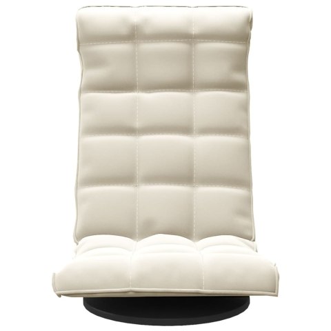 Obrotowe krzesło podłogowe, kremowe, obite aksamitem Lumarko! Lumarko!